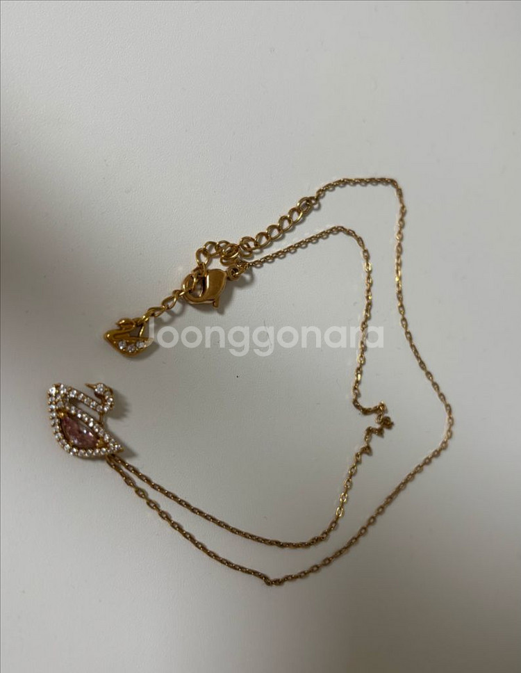 스와로브스키 다즐링스완 목걸이--0