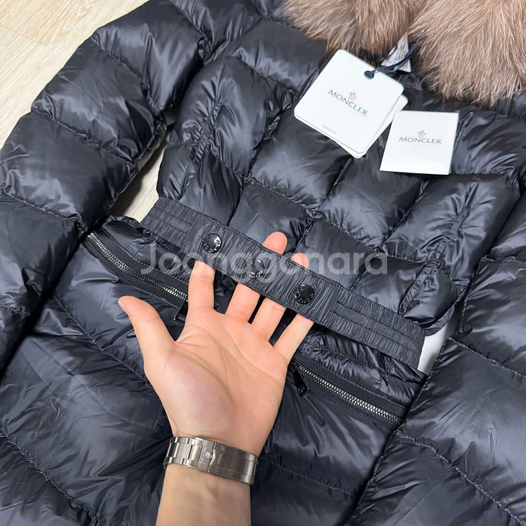 [새상품/풀구성] 23~24FW 몽클레어 보에딕 여성패딩 폭스퍼 블랙 0사이즈--3