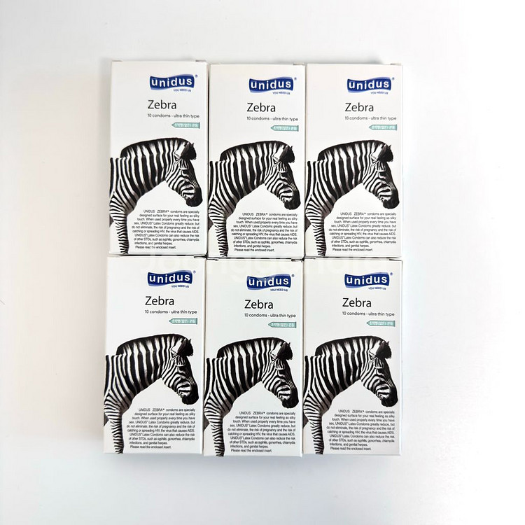 유니더스 지브라 콘돔 10p 6박스--0