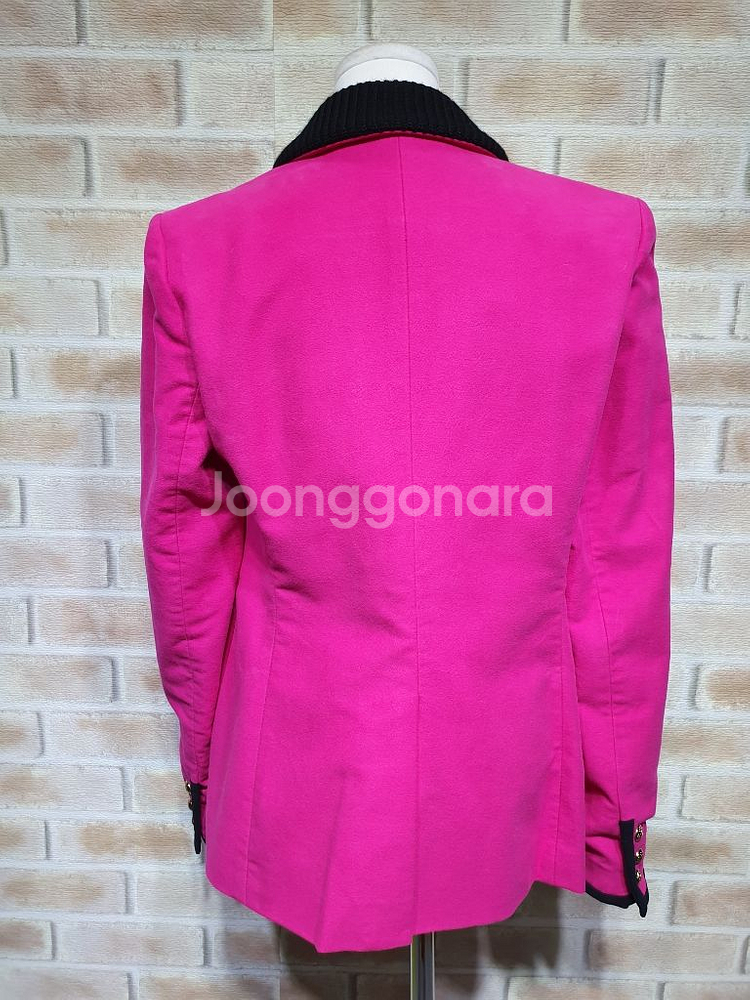 새상품 쥬시꾸띄르 피치코튼 니트카라 싱글자켓55~66--7