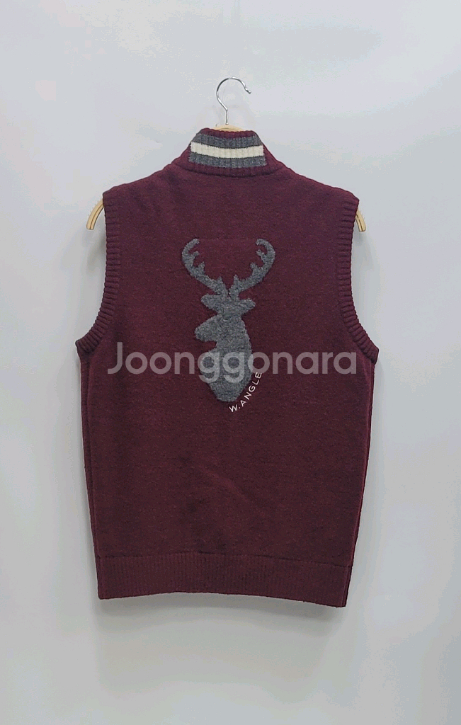 W.ANGLE 와이드앵글 방풍 니트 집업 베스트 / 남 95--1