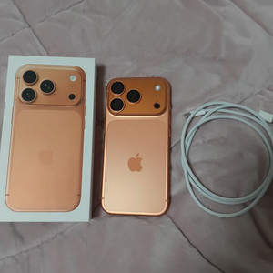 아이폰17프로 오렌지색 256g 배터리성능100 풀박