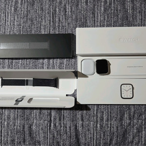 애플워치7 스테인리스 실버 45mm