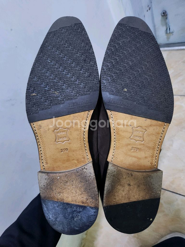 헤리티지리갈 더블 몽크270 실사이즈275~280--4