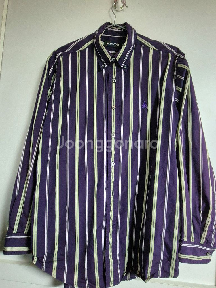 빈폴 퍼플 스트라이프 셔츠 95--0