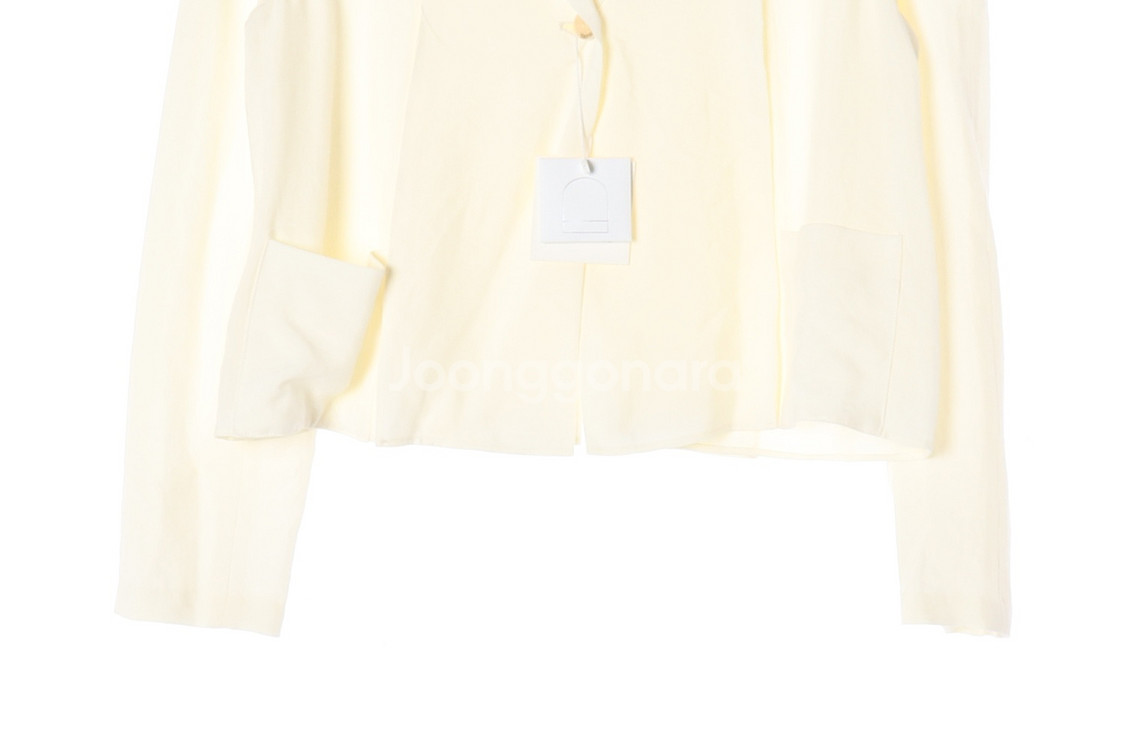 (새상품)[M]타낫 린넨 크림 숏 자켓 블레이저 재킷--2