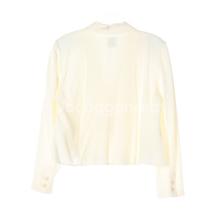 (새상품)[M]타낫 린넨 크림 숏 자켓 블레이저 재킷--3