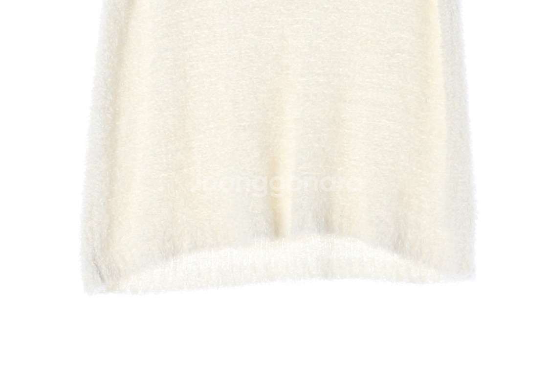 (새상품)[M]모노하 아이보리 헤어리 민소매 나시 탱크탑 셋업--3