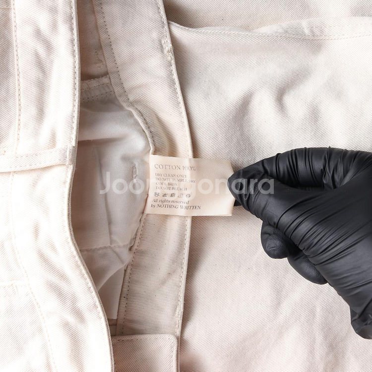 [M]낫띵리튼 크림 핀턱 데님 롱 스커트 치마--6