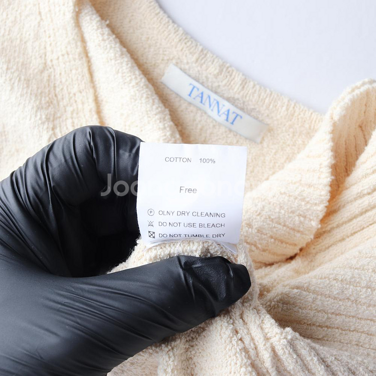 [F]타낫 베이지 물결 반팔 브이넥 크롭 니트 가디건--5