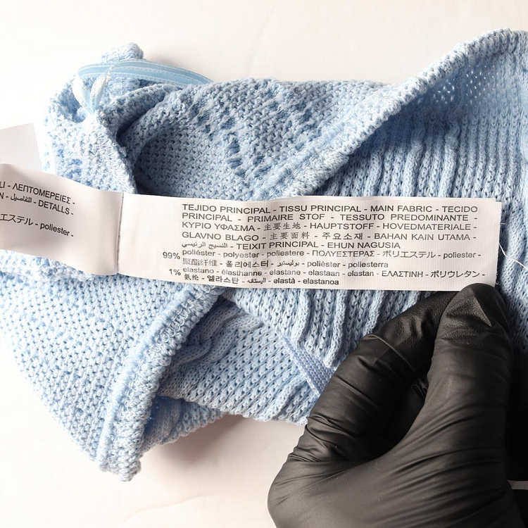 [S]자라 스카이블루 꽈배기 하트넥 뷔스티에 크롭탑 탱크탑--5