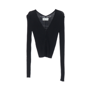 [S]렉토 블랙 브이넥 골지 셋업 가디건