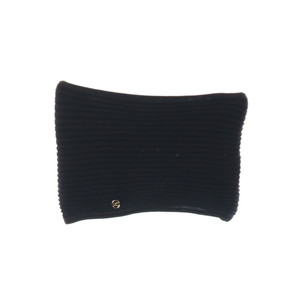 [S]렉토 블랙 골드 로고 참 골지 크롭 튜브탑 셋업