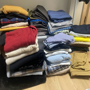 여자 옷 정리!! 상의 하의 원피스 류 일괄 55벌