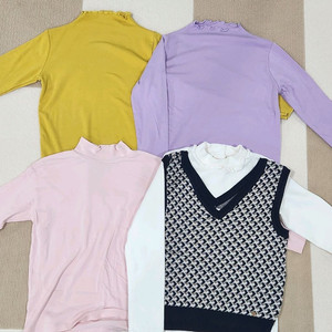 여아 140사이즈 반목폴라 니트조끼