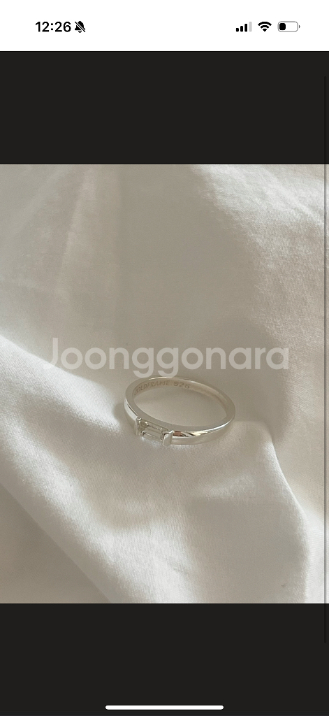 Coldframe 콜드프레임 화이트 사파이어 실버 반지--4