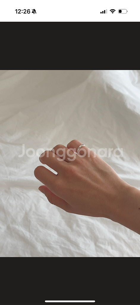 Coldframe 콜드프레임 화이트 사파이어 실버 반지--3