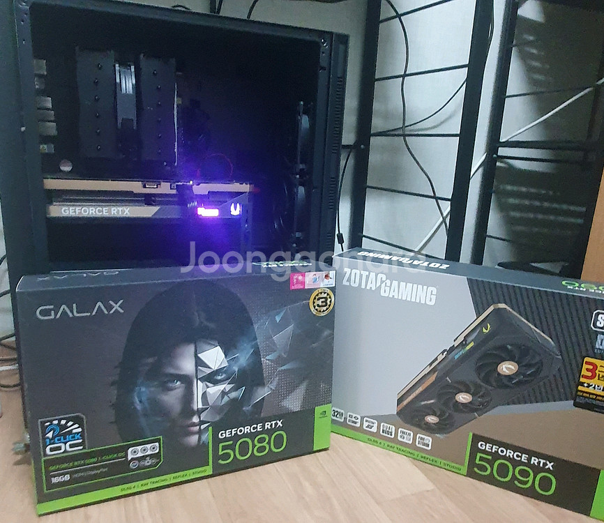 갤럭시 RTX 5080 그래픽카드 판매. 직거래 전남권--2