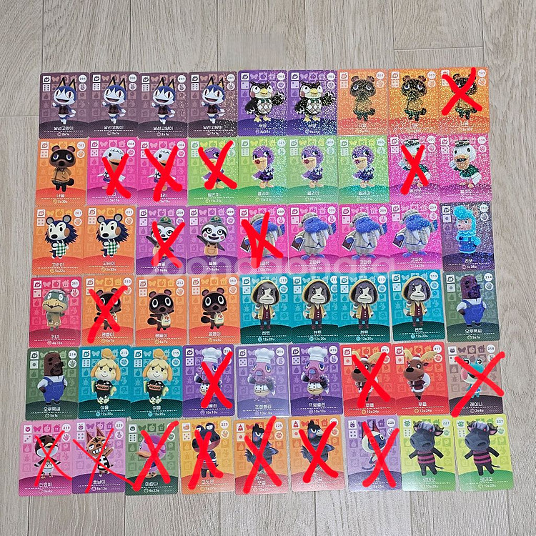 모동숲 동물의 숲 아미보 카드 1탄 3탄 4탄 5탄--2