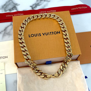 [S급/정품] 루이비통 LV 체인 링크 목걸이 골드 M00304