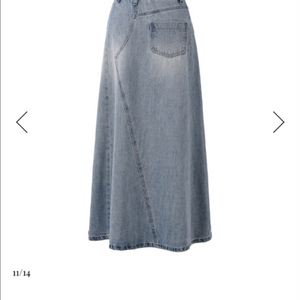 씨에시 ceeci 데님 맥시 스커트 (택달린새상품)