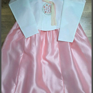 여아 금동이 한복 핑크 살구 [10호]