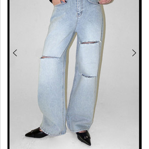 트임 데님 와이드 팬츠 (M)