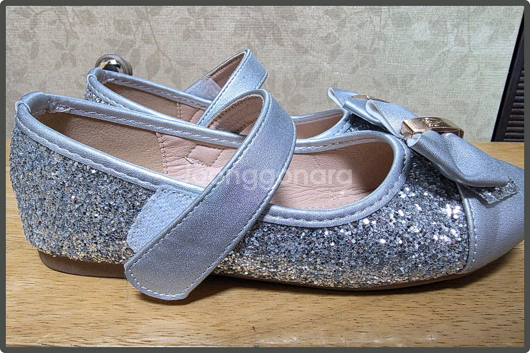 아동 구두 반짝이 실버 [210]--1