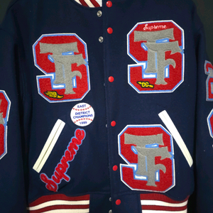 슈프림 25fw 드릴팀 바시티자켓