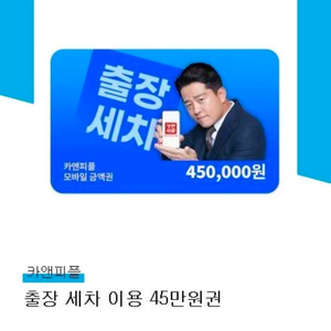 카앤피플 출장세차 45만원권