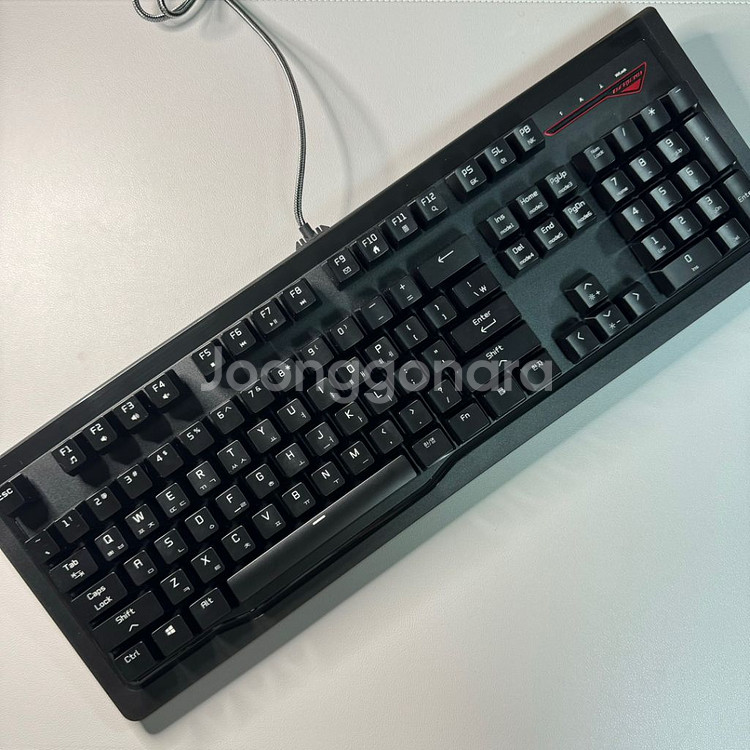 지마스터 체리 MX 적축 게이밍 기계식 키보드 풀박스--1