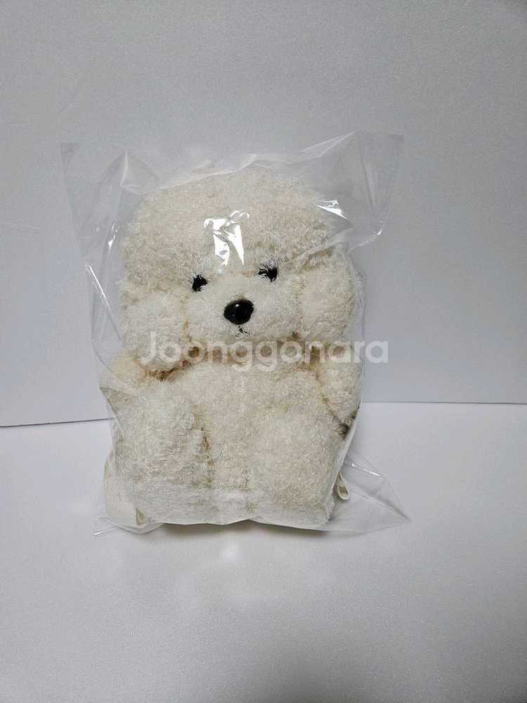강아지 백팩 가발 인형--0