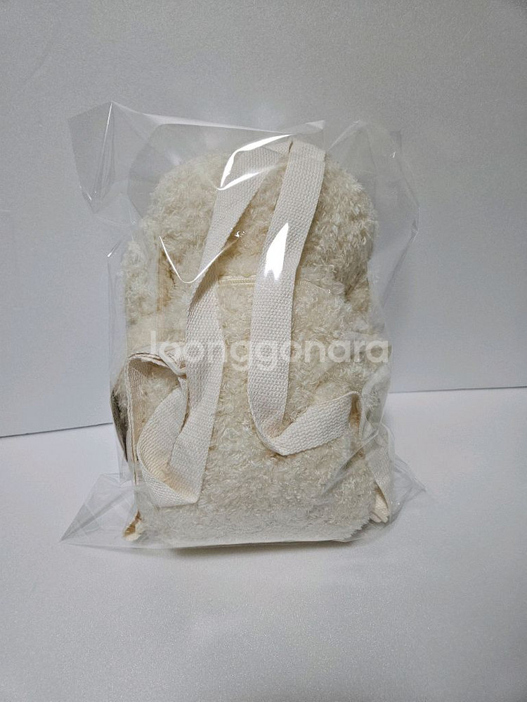 강아지 백팩 가발 인형--1