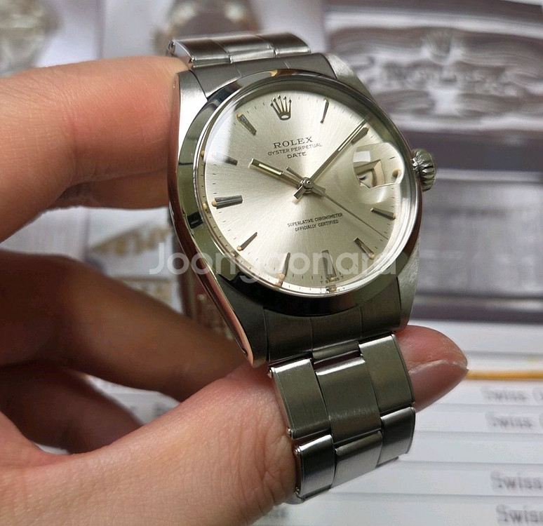 빈티지 롤렉스 오이스터 퍼페츄얼 1500 오리지널 실버--2