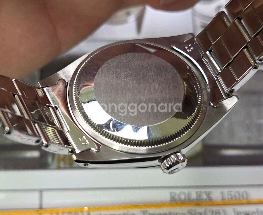 빈티지 롤렉스 오이스터 퍼페츄얼 1500 오리지널 실버--7