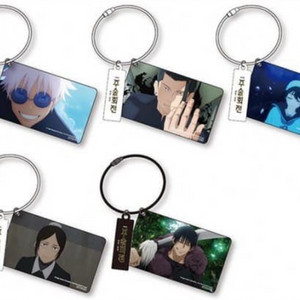 5종 일괄) 주술회전 극장판 회옥 옥절 특전 스틸 아크릴 키링 고죠 게토 토우지 리코 쿠로이