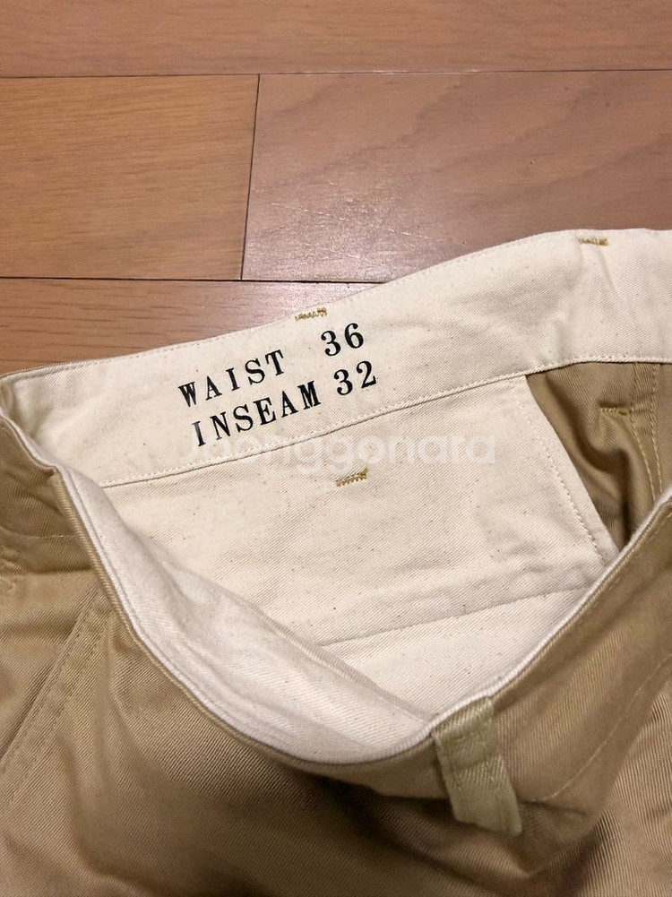 브론슨 1942 US Army Chino 치노 카키 36사이즈 남성 면바지 36--1