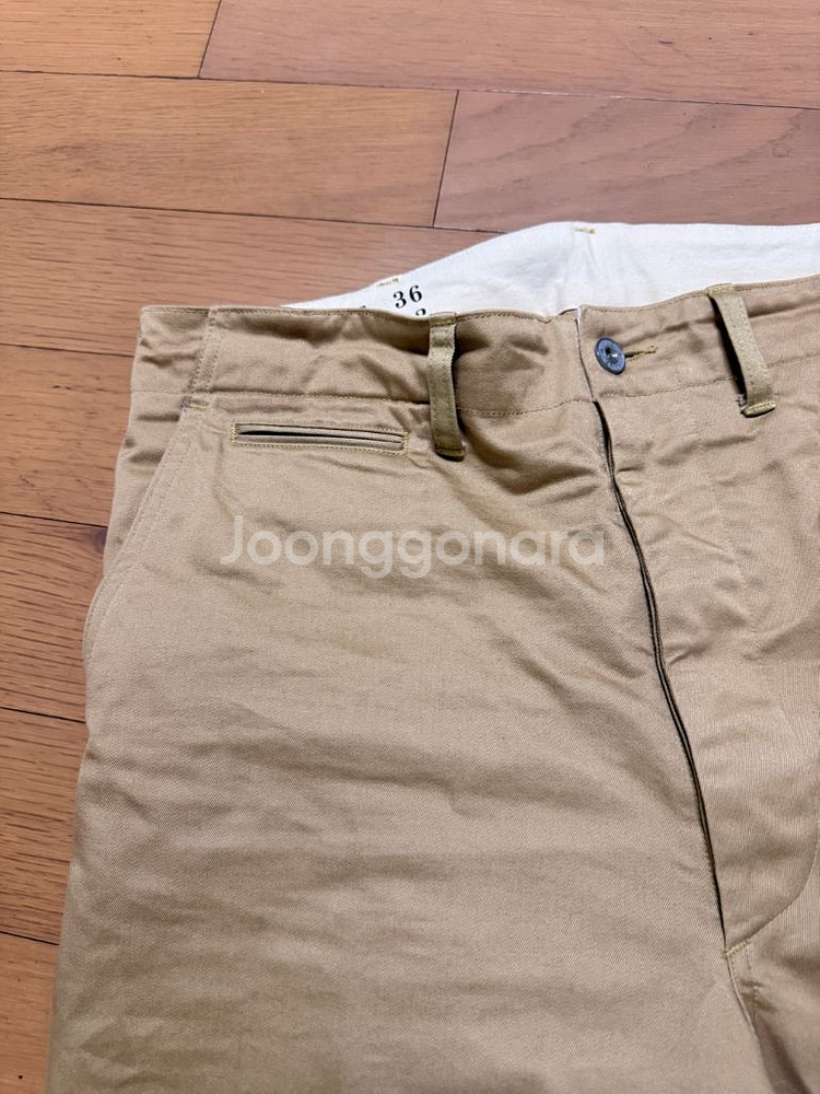 브론슨 1942 US Army Chino 치노 카키 36사이즈 남성 면바지 36--2