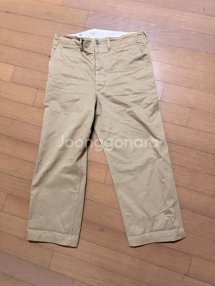 브론슨 1942 US Army Chino 치노 카키 36사이즈 남성 면바지 36--6