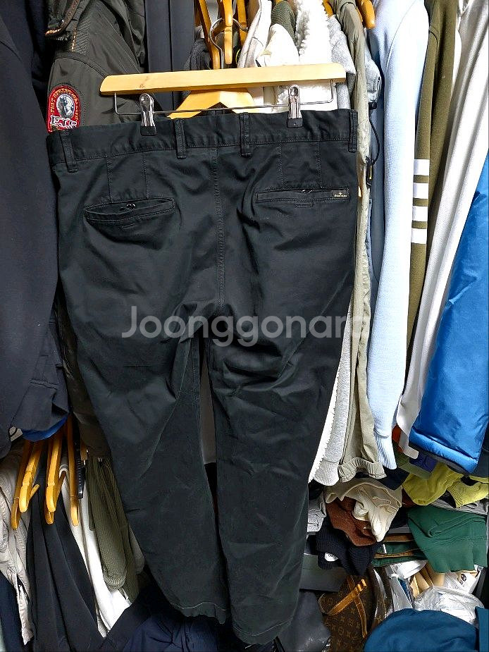 스톤아일랜드 블랙 남성 면바지 w32 백화점판--7