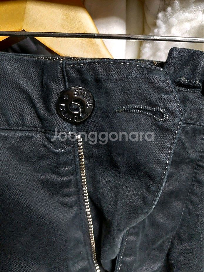 스톤아일랜드 블랙 남성 면바지 w32 백화점판--4