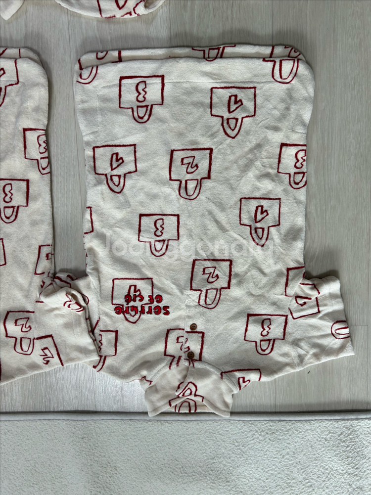 리미떼두두 타올지 원피스 상하세트 치마바지 아기옷--3