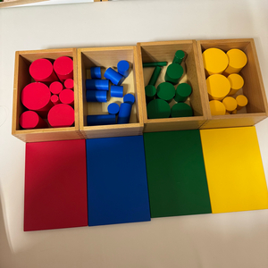 몬테소리 원목 교구 색원기둥(니엔후이스/키즈에이원) 반값택배