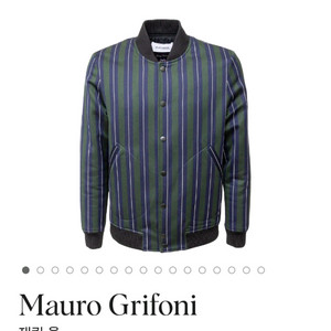MAURO GRIFONI 마우로그리포니 스트라이프 울자켓 봄버 점퍼