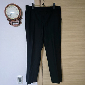 구호(KUHO) 블랙 울 스트레이트핏 슬랙스 정장바지