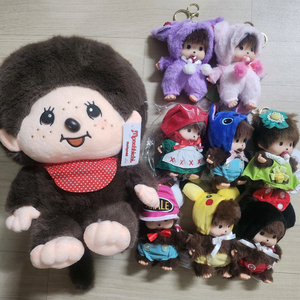 몬치치인형 키링 세트