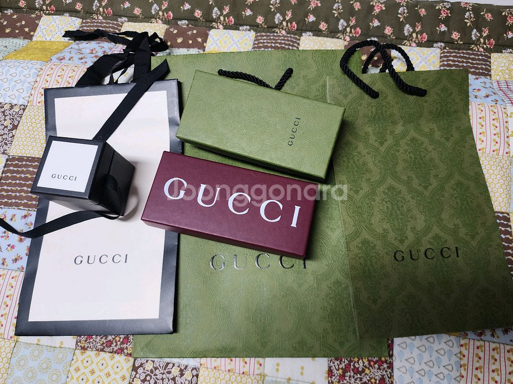 구찌 트윌리 박스 상자 쇼핑백 모음--0