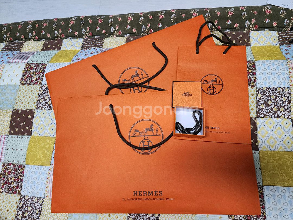 에르메스 링 상자 박스 신발 쇼핑백--0