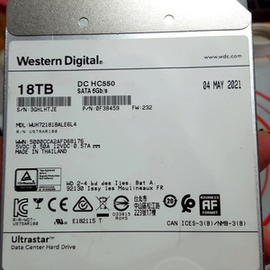 WD HC550 18TB HDD