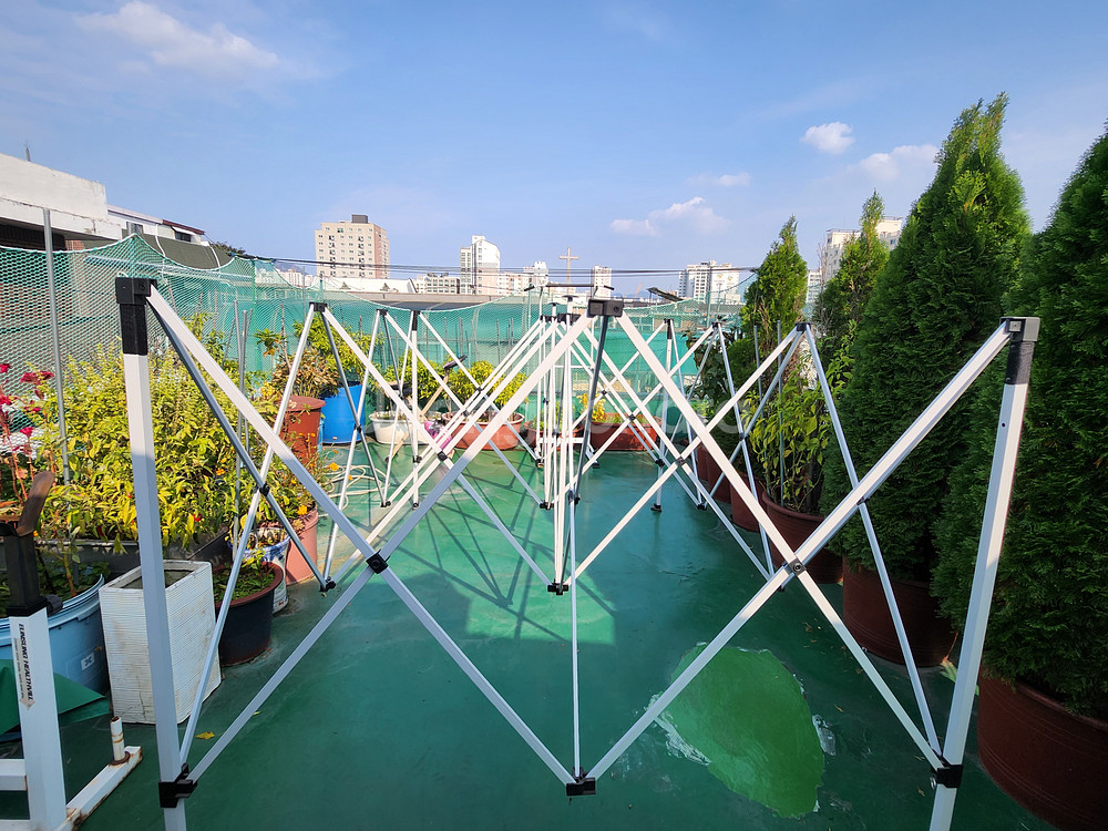 접이식 대형 캐노피 천막--1